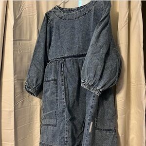 Denim Babydoll Dress Size Med